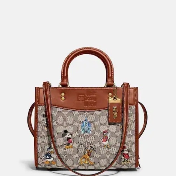 Coach Brown and Tan Crossbody Bag with Disney Design - Picture 8 of 15
